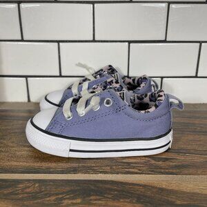 Converse Chuck Taylor All Star Street Infant Size 5 Shoes Purple Slip On Sneaker